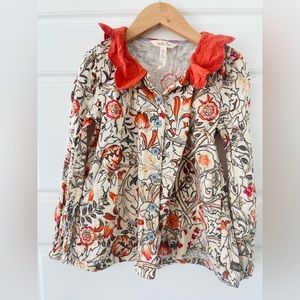 Matilda Jane meadow brook girls foral blouse- 8